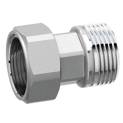 RACCORDO DI GIUNZIONE IN OTTONE CROMATO CON CALOTTA MOBILE Misura: 3/4"