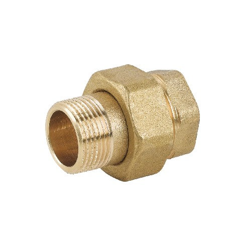 RACCORDO DIRITTO 3 PZ MF CON O-RING IN OTTONE GIALLO Misura: 1"