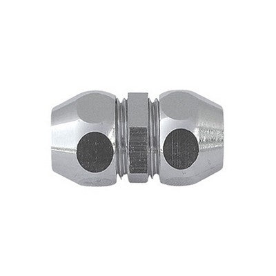 RACCORDO DIRITTO DOPPIO CON DADI CONICI CROMATO Misura: 3/8 x 3/8 Diam. 12