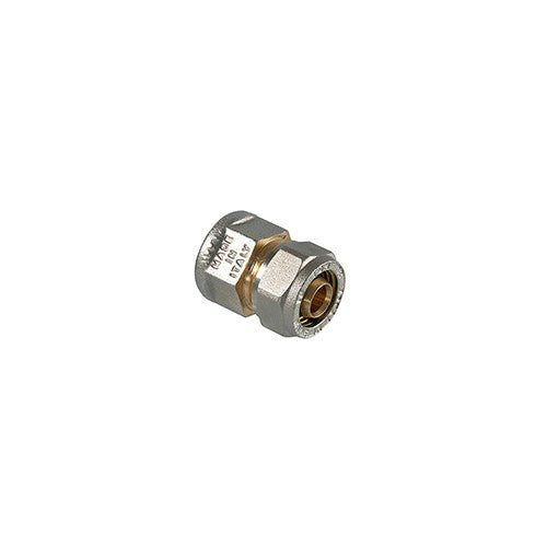 RACCORDO DIRITTO FEMMINA A COMPRESSIONE PER MULTISTRATO Misura: 1/2" x 20 (2,00)