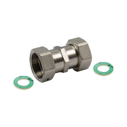 RACCORDO DIRITTO FF CON GIRELLO E GUARNIZIONE PIANA Misura: 1" x 1"