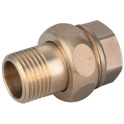 RACCORDO DIRITTO MF 3 PEZZI OTTONE GIALLO IBP Misura: 1/2" -CONF