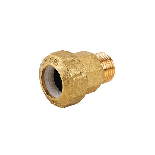 RACCORDO MASCHIO IN OTTONE PER TUBO PE Misura: 1" x 32