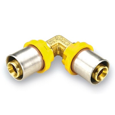 RACCORDO PER MULTISTRATO GAS CURVO DOPPIO Misura: Diam. 16