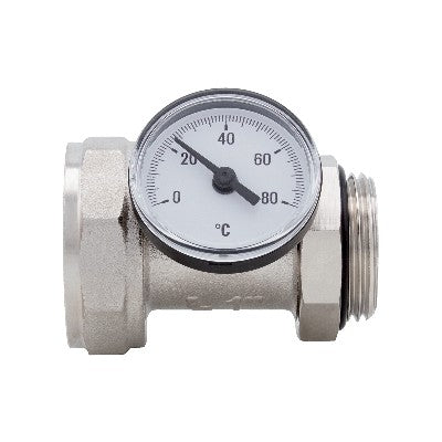 RACCORDO PORTATERMOMETRO ORIENTABILE CON TERMOMETRO Misura: 1" DN 25 10bar/145psi