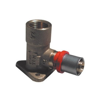 RACCORDO PRESS CURVO FEMMINA CON FLANGIA PER MULTISTRATO Misura: 3/4 x 20