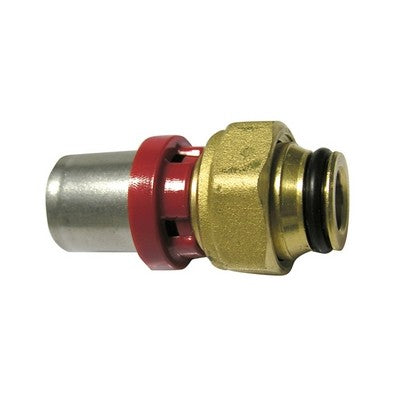 RACCORDO PRESS. DIRITTO CON GIRELLO PER MULTISTRATO Misura: 1/2" x 20