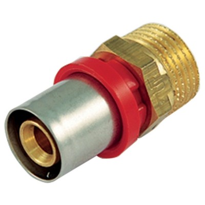 RACCORDO PRESS DIRITTO MASCHIO COMPACT PER MULTISTRATO Misura: 20 x 2,0 -3/4"