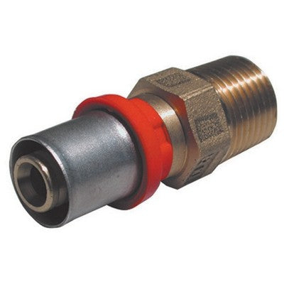 RACCORDO PRESS DIRITTO MASCHIO PER MULTISTRATO Misura: 3/4 x 20