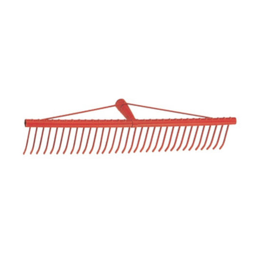 RASTRELLO A 34 DENTI PIATTI IN FERRO P/ERBA 60 CM