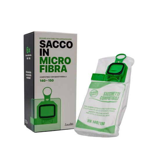 RICAMBIO FOLLETTO SACCO IN MICROFIBRA K140/150 PZ.6