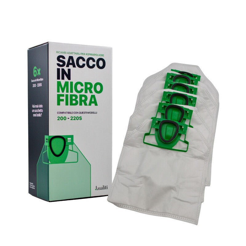 RICAMBIO FOLLETTO SACCO IN MICROFIBRA K200/220S PZ.6
