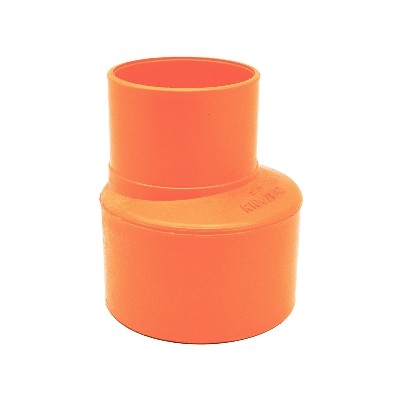 RIDUZIONE IN PVC ARANCIO Misura: Diam. 125F x 100M