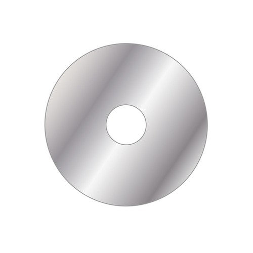 ROSONE INOX TONDO D. 80 CON BIOADESIVO Misura: Foro D. 20 mm