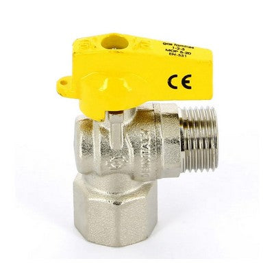 RUBINETTO A SFERA SQUADRA FEMMINA ISO 7 MASCHIO ISO 228 Misura: 1/2" x 1/2" DN 10