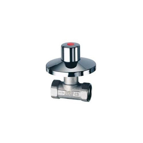 RUBINETTO AD INCASSO CON ROSONE IN OTTONE Misura: 1/2"