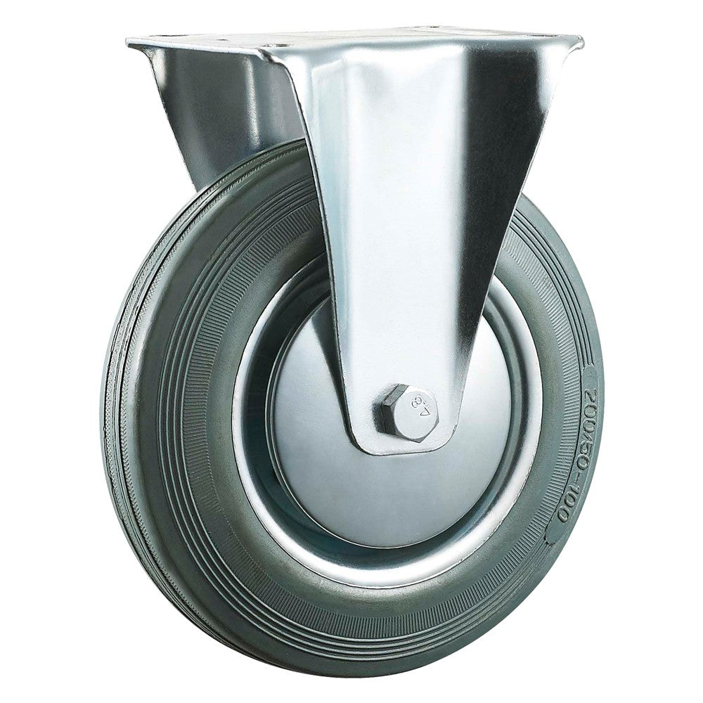 RUOTA PER CARRELLI ø mm 100 - piastra mm 105 x 85 - capacità kg 70
