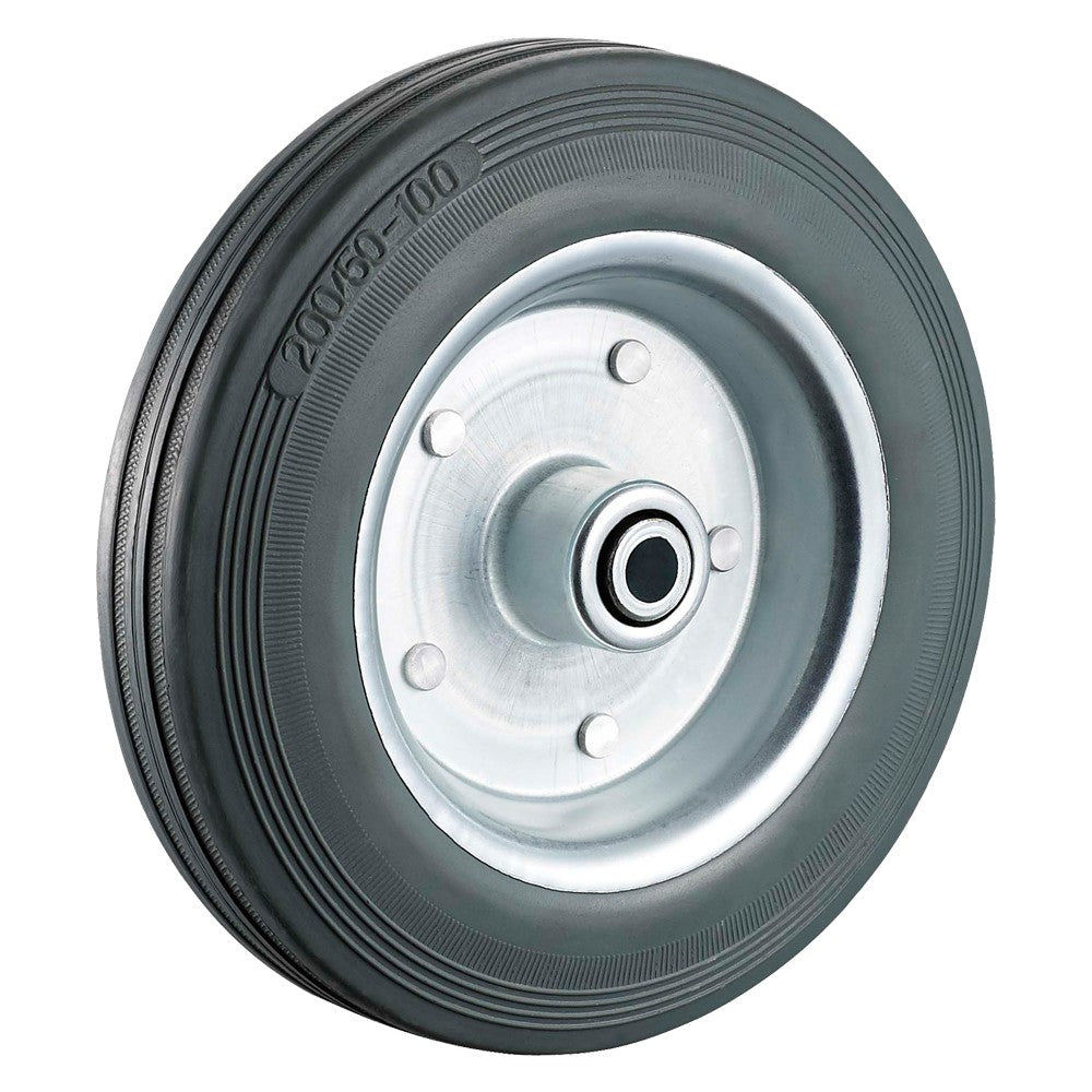 RUOTA PER CARRELLI ø mm 200 - foro ø mm 14 - capacità kg 120