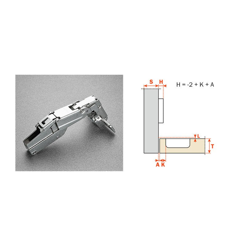 SALICE CERNIERA P/MOBILI C2AFP99 COLLO 17 165 GRADI