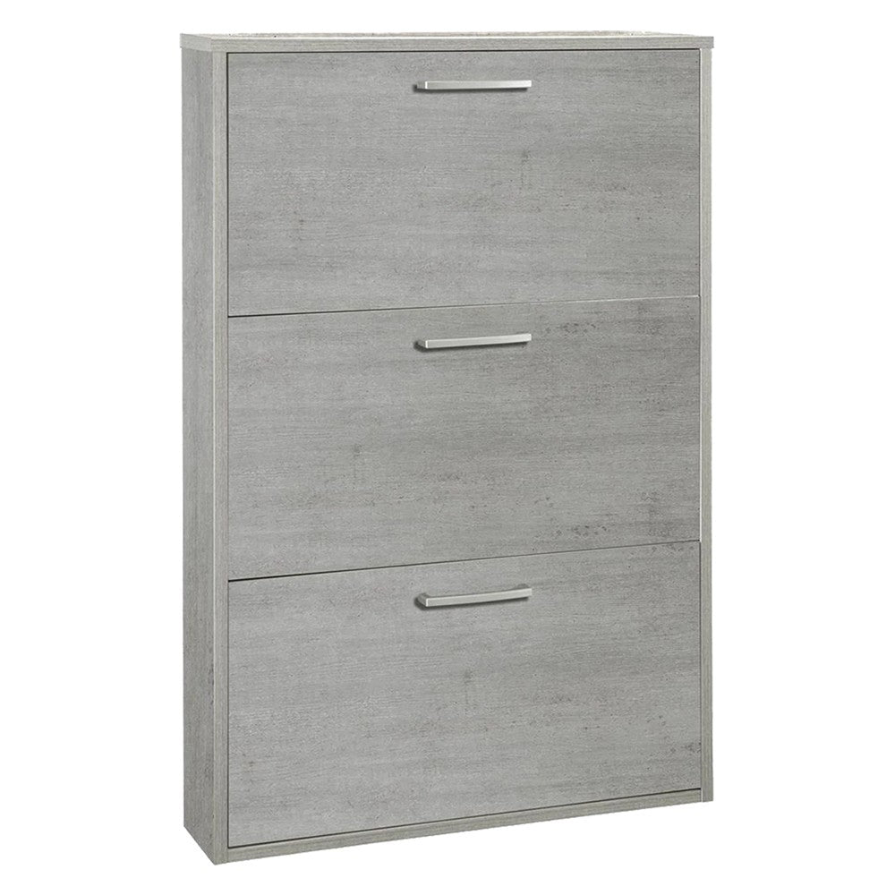 SCARPIERA 3 RIBALTE SINGOLE LINEA 'ESPRESSO' cm. 15 x 65 x h.105 - bianca