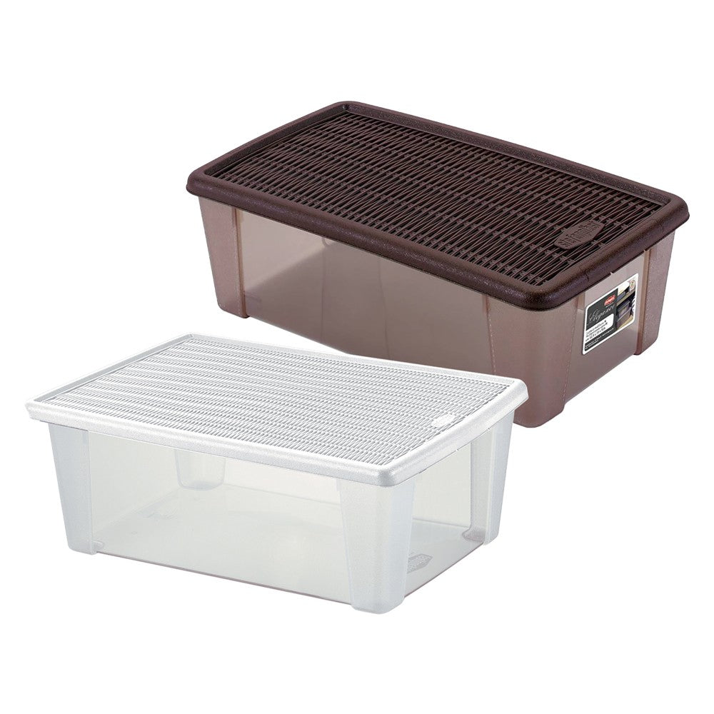 SCATOLA MULTIUSO 'ELEGANCE BOX' XXL cm 59 x 39 x h 17 moka/moka
