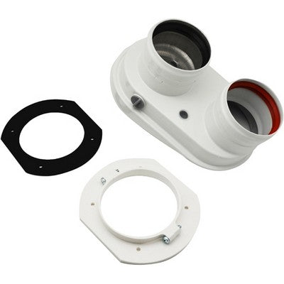 SDOPPIATORE 60/100 CON PRESE ANALISI COMBUSTIONE Misura: 60/100 - 80/80