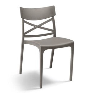 SEDIA IMPILABILE 46X54XH80CM TORTORA CROIX