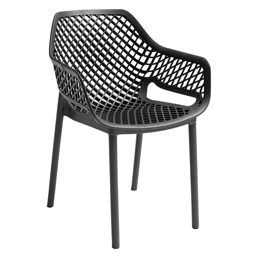 SEDIA IN POLIPROPILENE 'ARIA ARMCHAIR' taupe