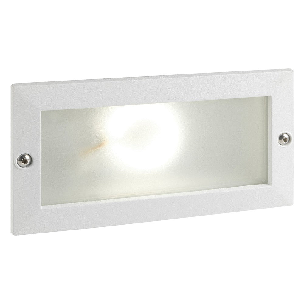 SEGNA PASSO LED INCASSO RETTANGOLARE APERTO 'ESCAPE' colore nero - 10 watt