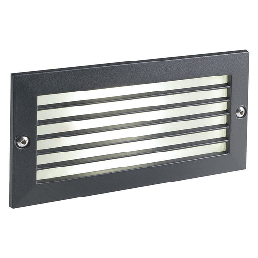 SEGNA PASSO LED INCASSO RETTANGOLARE APERTO 'ESCAPE' colore nero - 10 watt