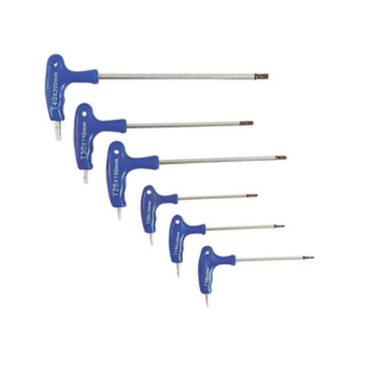 SERIE  6 CHIAVI TORX T10-T40 CR VAN C/IMPUGNATURA