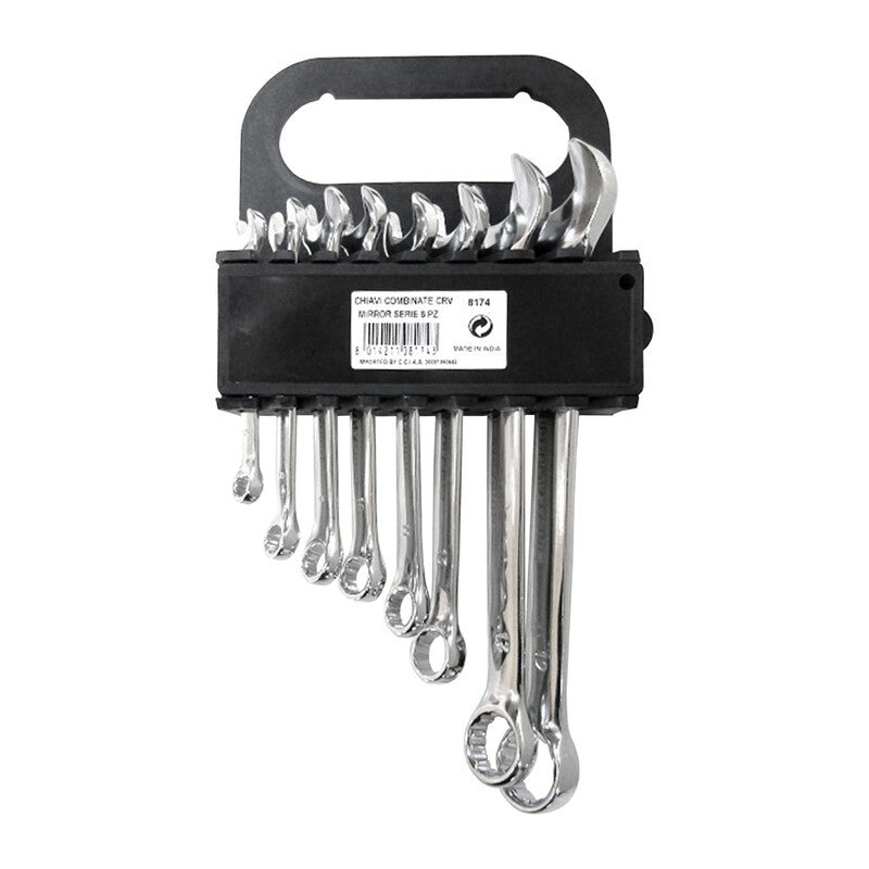 SERIE  8 CHIAVI COMBINATE MIRROR  8/19 MM CR VAN
