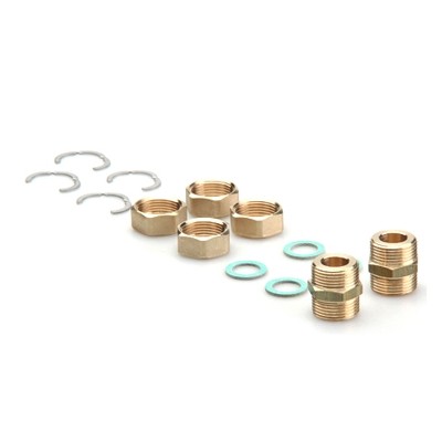 SET COLLEGAMENTO TUBI ACCIAIO CORRUGATO PER TWIN SOLAR Misura: DN 16 - 3/4