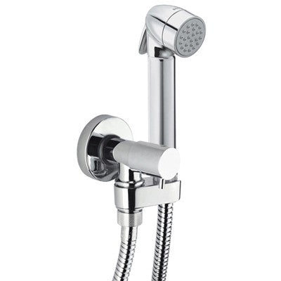 SET DOCCIA COMPLETO MOD. TALITA-GOM CON PULSANTE OTTONE Misura: Cromo