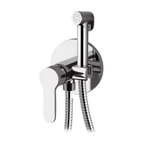 SET MISCELATORE A INCASSO CON DOCCETTA SHUT-OFF TONDA Misura: Cromo