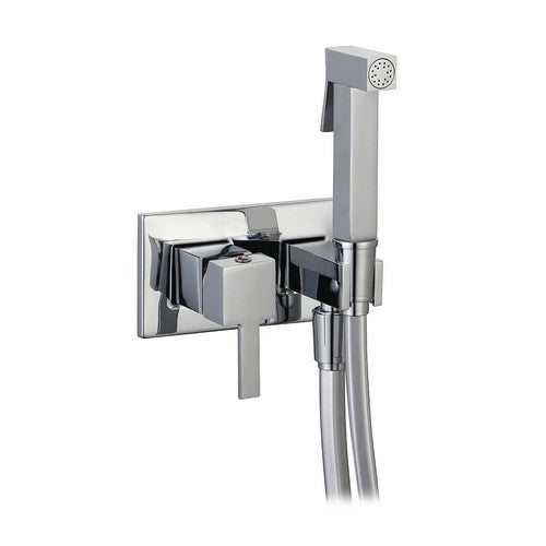 SET MISCELATORE A INCASSO QUADRO CON SHUT-OFF E SUPP. LATERALE Misura: Cromo