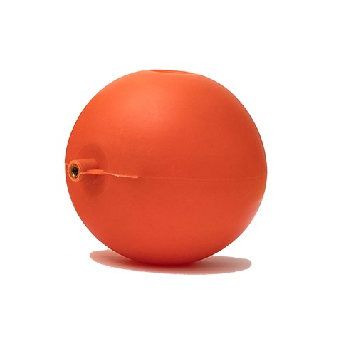 SFERA IN PLASTICA TONDA ARANCIO PER ASTE TONDE Misura: Diam. 150