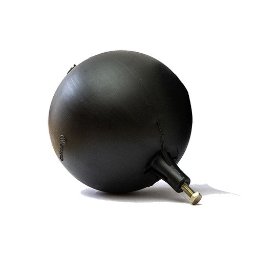 SFERA IN PLASTICA TONDA NERA PER ASTE PIATTE Misura: Diam. 120