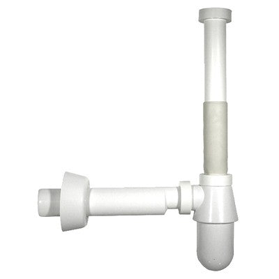 SIFONE A BOTTIGLIA "MONSTER" SENZA PILETTA BIANCO Misura: 1"1/4 32 x 250 mm.