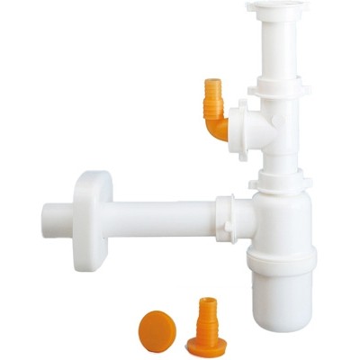 SIFONE A BOTTIGLIA PER LAVELLO 1V CON ATTACCO LAVASTOVIGLIE ORIZZ Misura: 1"1/2 D.40 1 vasca