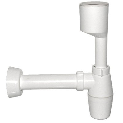 SIFONE A BOTTIGLIA PER ORINATOIO BIANCO Misura: 40 x 230 mm.