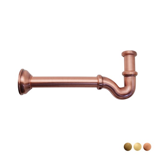 SIFONE A S TAPPO LATERALE SENZA PILETTA 1"1/4 Misura: 1"1/4 Ramato
