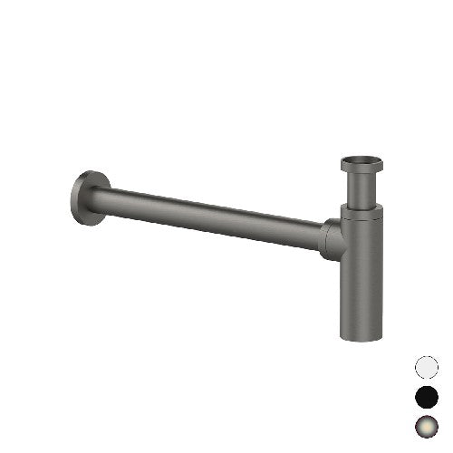SIFONE D'ARREDO TONDO Misura: 1" 1/4 Nero Opaco