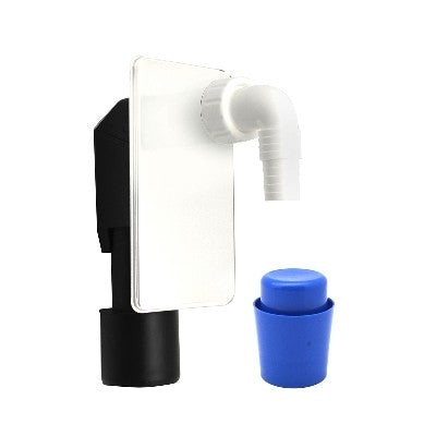 SIFONE LAVATRICE INCASSO CON PLACCA BIANCA Misura: Diam. 40