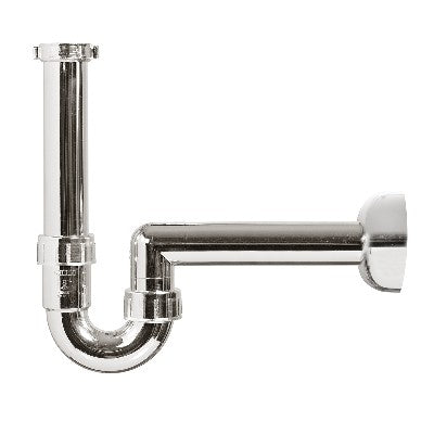 SIFONE PER LAVABO ABS METALLIZZATO Misura: 1"1/4 - 1" - D. 40 mm