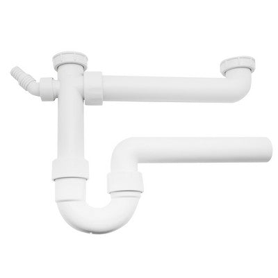 SIFONE PER LAVELLO A DUE BACINELLE Misura: 1"1/2 - Diam. 40