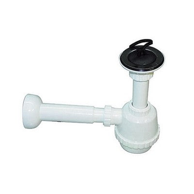 SIFONE PVC 1 VIA C / PILETTA PER PORCELLANA CON CANOTTO Misura: 1"1/4
