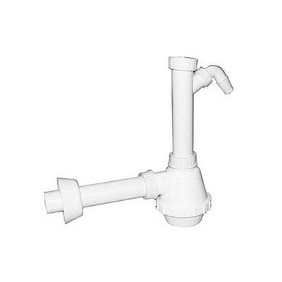 SIFONE PVC 1 VIA S / PILETTA E SCARICO LAVATRICE Misura: 1"1/2 Diam. 40