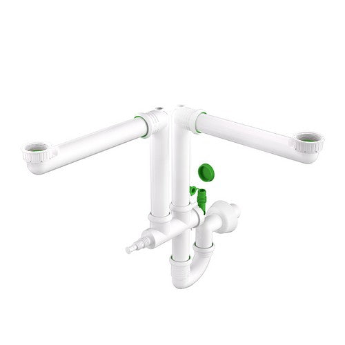 SIFONE SALVA SPAZIO 2 VIE RING-ONE PER LAVELLI CUCINE Misura: 1"1/2