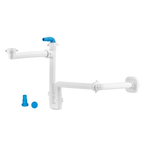 SIFONE SALVASPAZIO PER LAVABO DISASSATO Misura: 1" - 1"1/4 D. 32-40 mm
